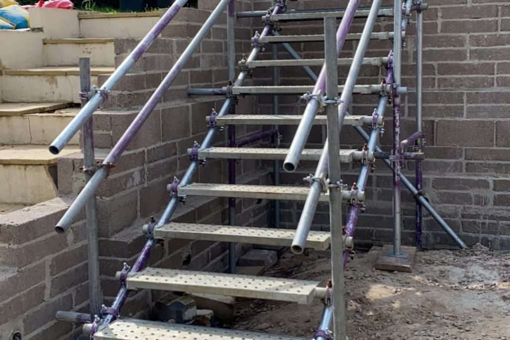 Stairs Made From Scaffolding